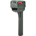 Solar Group Solar Group 0143248 Double Wall Mailbox Post Combo - 11.50 x 21.77 x 50 in. - Black 143248